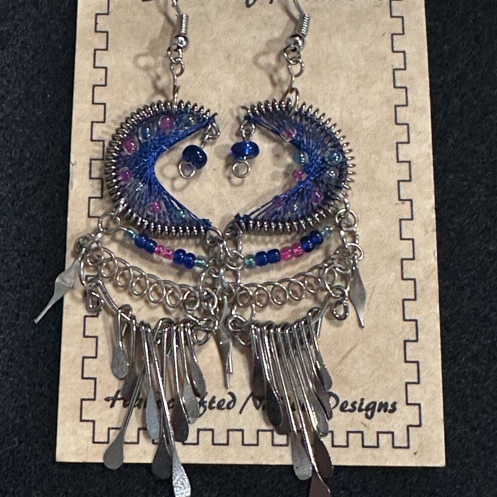 Purple/beaded Earrings